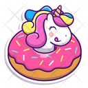 پیش‌نمایش فایل unicorn-donut-4619279 از پک حیوانات بامزه