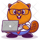 پیش‌نمایش فایل cute-squirrel-with-laptop-4810262 از پک حیوانات بامزه