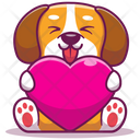 پیش‌نمایش فایل baby-dog-holding-heart-4810307 از پک حیوانات بامزه