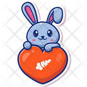 پیش‌نمایش فایل bunny-holding-heart-4810305 از پک حیوانات بامزه