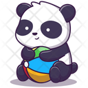 پیش‌نمایش فایل panda-holding-ball-4810324 از پک حیوانات بامزه