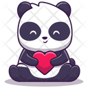 پیش‌نمایش فایل panda-holding-heart-4810328 از پک حیوانات بامزه