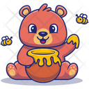 پیش‌نمایش فایل teddy-eat-honey-4810298 از پک حیوانات بامزه