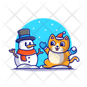 پیش‌نمایش فایل cat-and-snowman-7194525 از پک حیوانات خانگی