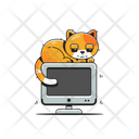 پیش‌نمایش فایل cat-on-pc-7194519 از پک حیوانات خانگی