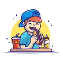 پیش‌نمایش فایل boy-eating-hot-dog-5082266 از پک فعالیت‌های مردم