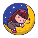 پیش‌نمایش فایل girl-sleeping-on-moon-5082271 از پک فعالیت‌های مردم