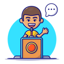 پیش‌نمایش فایل man-giving-speech-5684904 از پک فعالیت افراد