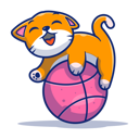 پیش‌نمایش فایل cat-playing-with-ball-4238780 از پک گربه با توپ