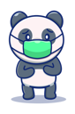 پیش‌نمایش فایل panda-wearing-face-mask-4238785 از پک حیوان با ماسک صورت