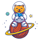 پیش‌نمایش فایل cat-in-spacesuit-4238792 از پک گربه در فضا