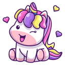 پیش‌نمایش فایل baby-unicorn-winking-4238807 از پک تک شاخ