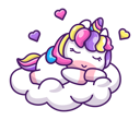 پیش‌نمایش فایل unicorn-sleeping-on-cloud-4238811 از پک تک شاخ