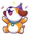 پیش‌نمایش فایل baby-dog-doing-party-4278534 از پک سگ