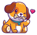 پیش‌نمایش فایل baby-dog-holding-bone-in-mouth-4278527 از پک سگ