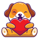 پیش‌نمایش فایل baby-dog-holding-heart-4278529 از پک سگ