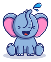 پیش‌نمایش فایل baby-elephant-playing-water-4278541 از پک فیل