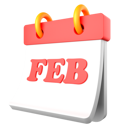 پیش‌نمایش فایل february-5942247 از پک تقویم