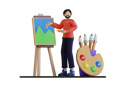 پیش‌نمایش فایل artist-8435111 از پک شغل