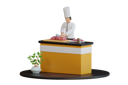 پیش‌نمایش فایل chef-chopping-meat-8435086 از پک شغل