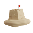 پیش‌نمایش فایل sand-castle-8760063 از پک تابستان