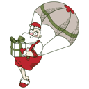 پیش‌نمایش فایل gift-distribution-by-santa-claus-by-parachute-4648095 از پک بابانوئل مِرلتی