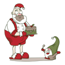 پیش‌نمایش فایل santa-and-cake-4648086 از پک بابانوئل مِرلتی