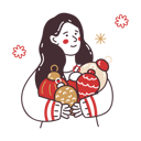 پیش‌نمایش فایل girl-doing-christmas-decoration-4674123 از پک کریسمس دولتی