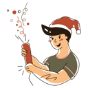 پیش‌نمایش فایل boy-celebrating-christmas-with-christmas-clapper-4717464 از پک کریسمس سموسسی