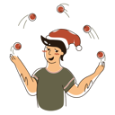 پیش‌نمایش فایل boy-juggling-balls-4717474 از پک کریسمس سموسسی