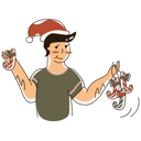 پیش‌نمایش فایل boy-with-christmas-candy-4717468 از پک کریسمس سموسسی