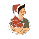 پیش‌نمایش فایل boy-with-christmas-tree-4717466 از پک کریسمس سموسسی