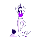 پیش‌نمایش فایل girl-doing-stretching-4749976 از پک لوکرِتی
