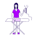 پیش‌نمایش فایل girl-ironing-her-blouse-4749966 از پک لوکرِتی