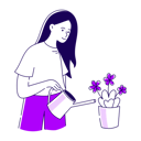 پیش‌نمایش فایل girl-watering-flowers-4749984 از پک لوکرِتی