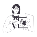 پیش‌نمایش فایل girl-working-on-nft-5276825 از پک نِولی