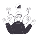 پیش‌نمایش فایل man-working-using-vr-5276835 از پک نِولی
