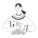 پیش‌نمایش فایل woman-collecting-coins-4965835 از پک نِولی
