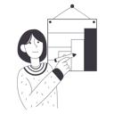 پیش‌نمایش فایل woman-draws-graph-on-blackboard-5128624 از پک نِولی