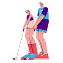 پیش‌نمایش فایل couple-playing-golf-4973852 از پک سپورری