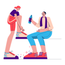 پیش‌نمایش فایل couple-resting-after-workout-4973860 از پک سپورری