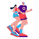 پیش‌نمایش فایل couple-running-4973862 از پک سپورری