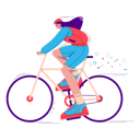 پیش‌نمایش فایل girl-bicycling-4973888 از پک سپورری