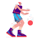 پیش‌نمایش فایل girl-playing-basketball-4973855 از پک سپورری