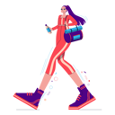 پیش‌نمایش فایل girl-walking-with-gym-bag-and-water-bottle-4973883 از پک سپورری