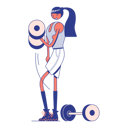 پیش‌نمایش فایل girl-working-out-at-the-gym-4980487 از پک زینکلی