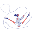 پیش‌نمایش فایل gymnast-girl-with-a-ribbon-4980501 از پک زینکلی