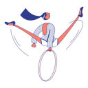 پیش‌نمایش فایل gymnast-with-a-hoop-4980502 از پک زینکلی