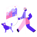 پیش‌نمایش فایل boy-walking-with-dog-in-meta-world-5273375 از پک وِنلی