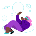 پیش‌نمایش فایل girl-experiencing-meta-world-using-vr-tech-5272735 از پک جولِتی